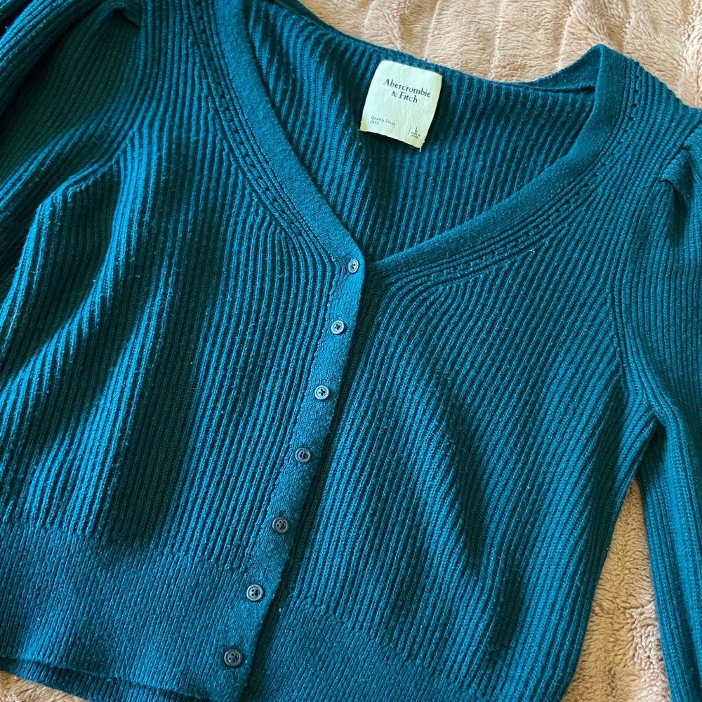 Beautiful blue cropped sweater